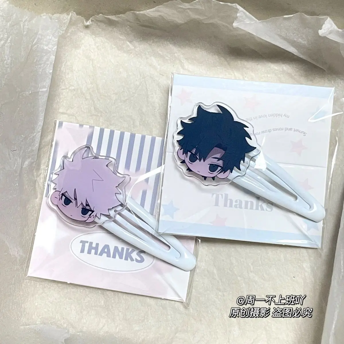 3Pcs Anime LINK CLICK Lucas Charles Jo Cartoon Bangs Clip Cute Headgear Student Lolita Girl Scrunchie Kawaii Party Gift