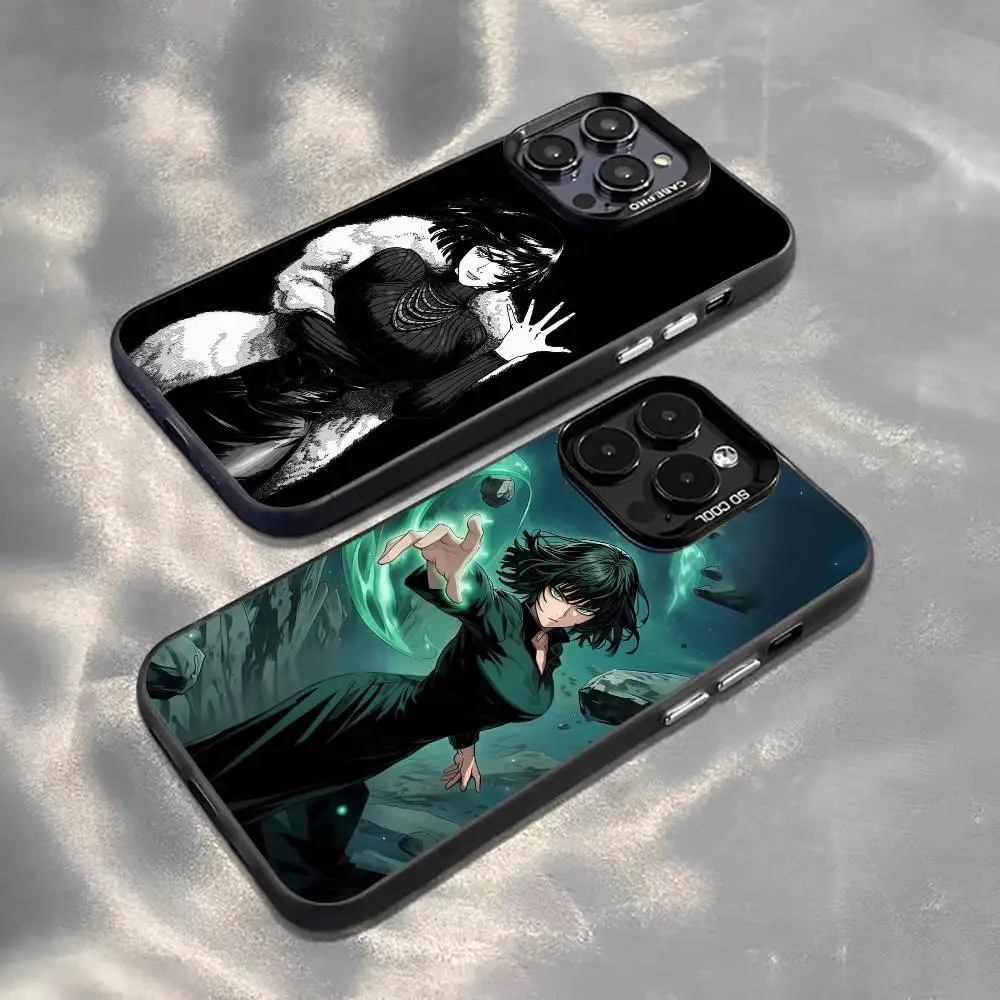 

O-One-Punch M-Man F-Fubuki Phone Case For iPhone 17,16,15,14,13,12,11 Plus,Pro Max,XS,Colorful Silver Black Cover