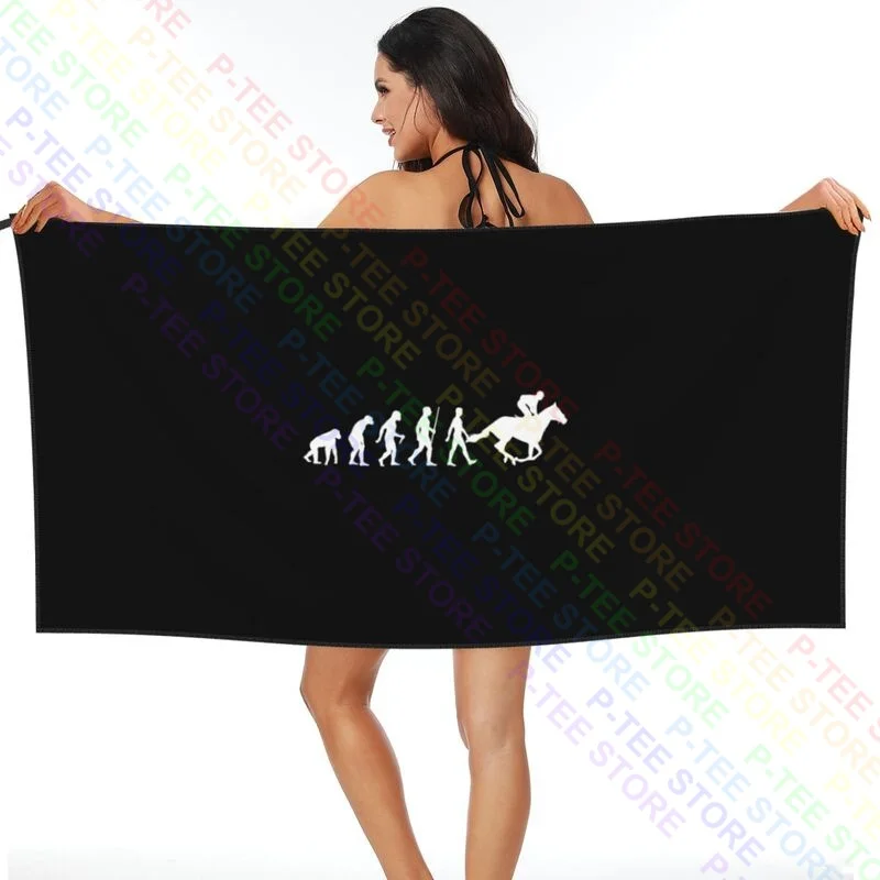 Sport Evolution Of Horse Riding Quick dry Towel Printed Bathrobe For Bathroom