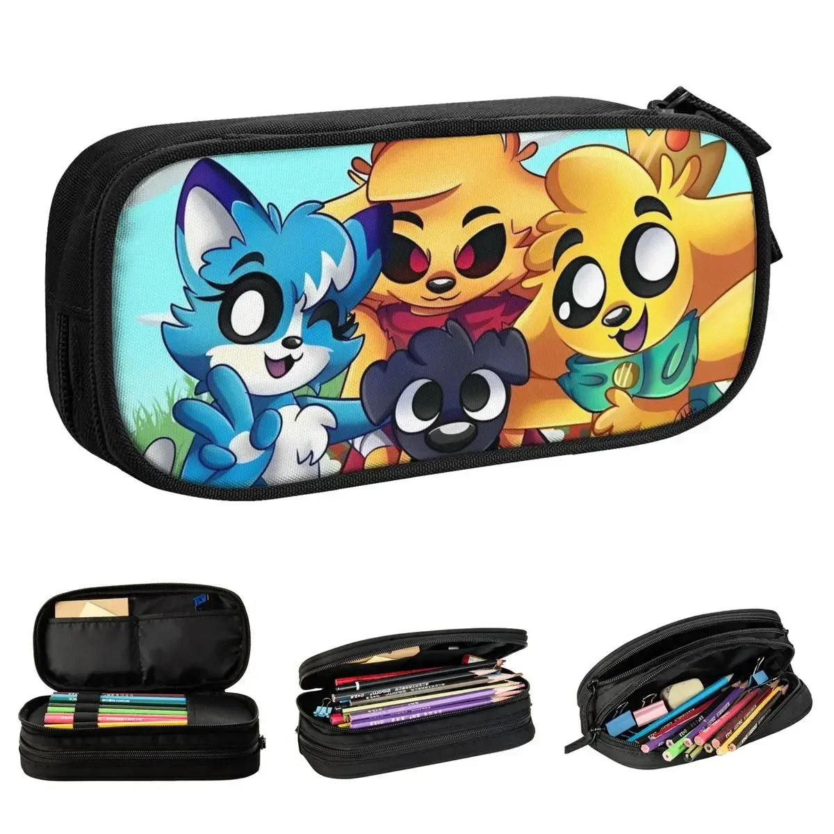 

Mikecracks Pencil Cases Cartoon Game Pencil Box Pen Holder for Student Large Storage Bags Students School Gifts Accessories