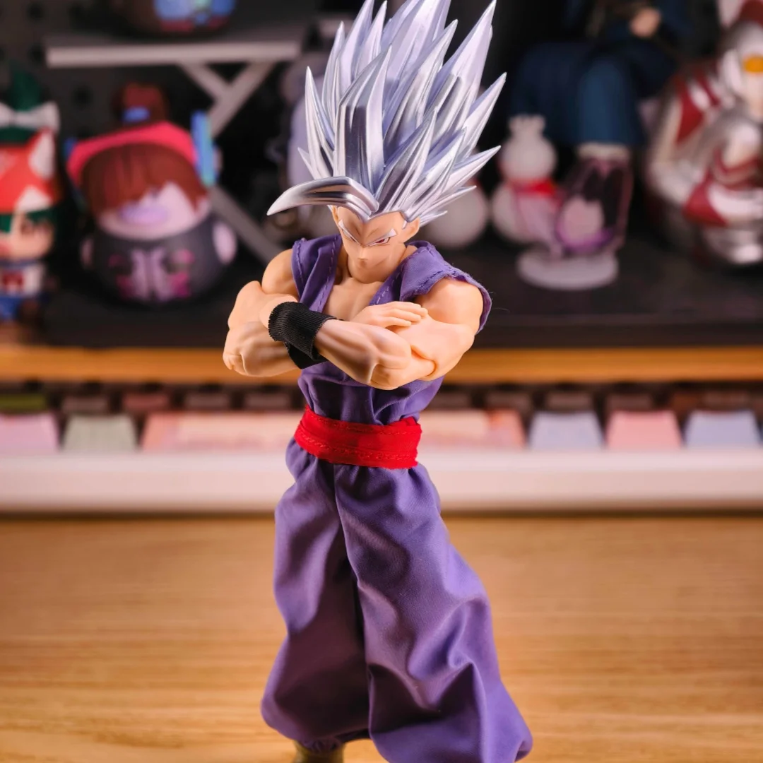 Dragon Ball Anime Handmade clothes Set The Young Son Vegeta Piccolo uniform Clothes Built In Iron Wire Is Suitable for 1/12Toys