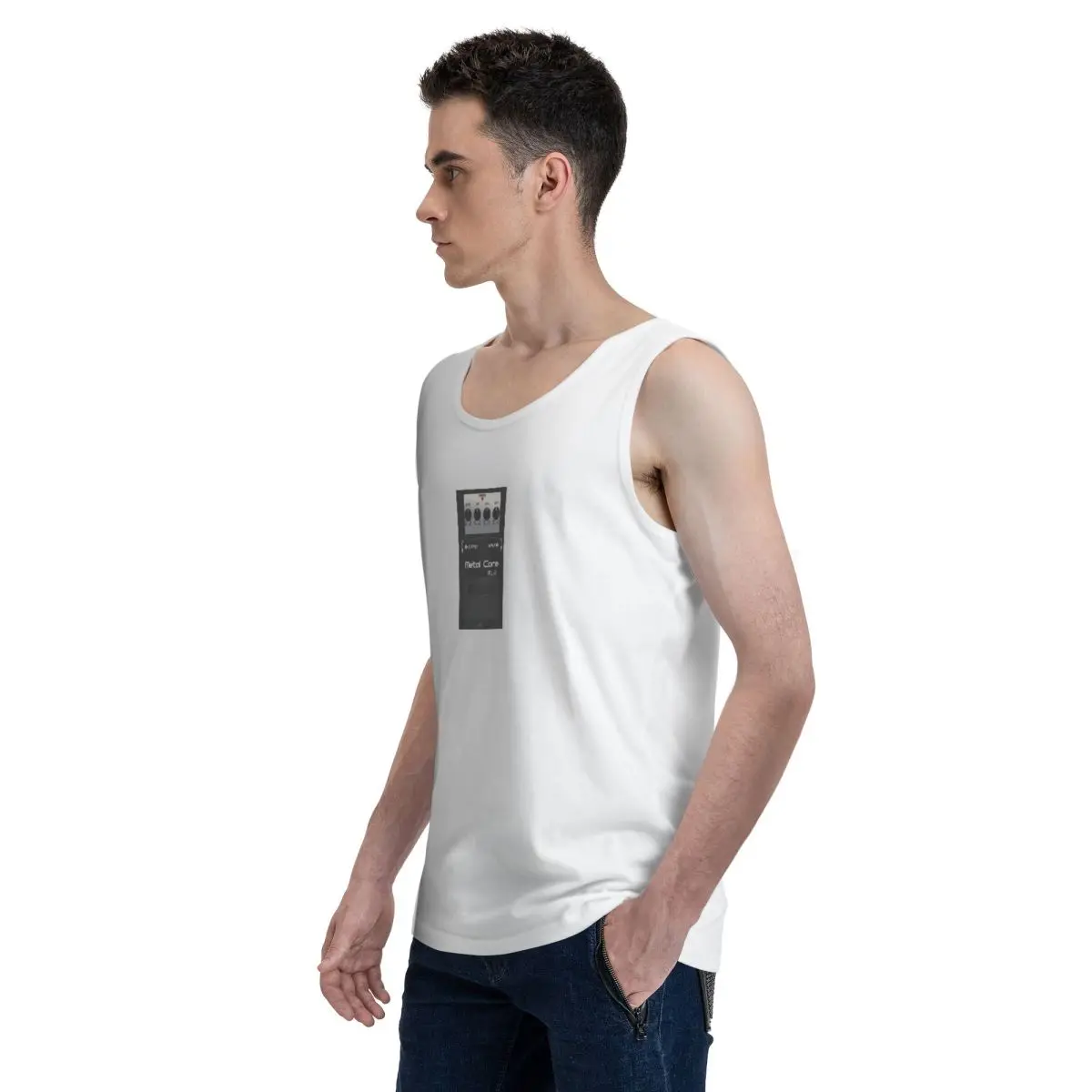 Boss Overdrive Bluesbreaker Guitar Pedal 100% Cotton Men's Sweatshirt Vest Sleeveless Clothing Tees Men Tank Tops T-shirt - view 3