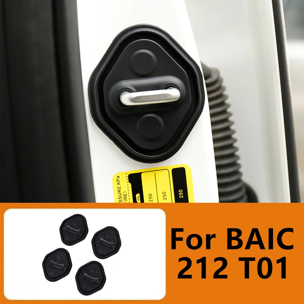 Car Door Lock Cover Limiter Protective Cover Fit for BAIC 212 T01 2024 2025 2026 Door lock Protection Cover Modified Accessories