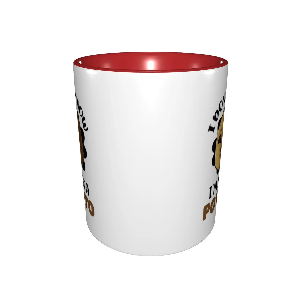 I Don't Know I'm Just A Potato - Potato Lover Gift Mug Funny Ceramic Coffee Cups Tea Mugs Milk Cup Drinkware Gifts for Woman Man