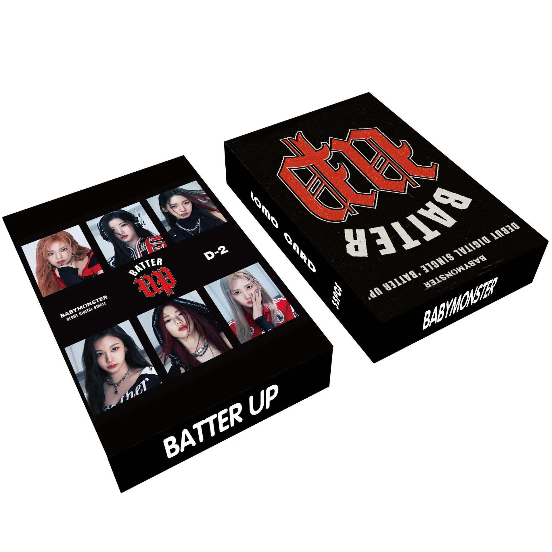 55개/대 BABYMONSTER Lomo 카드 데뷔 노래 BATTER UP HD PrintdPhotocards HARAM ASA AHYEON RORA PHARITA CHIQUITA RUKA 팬 선물