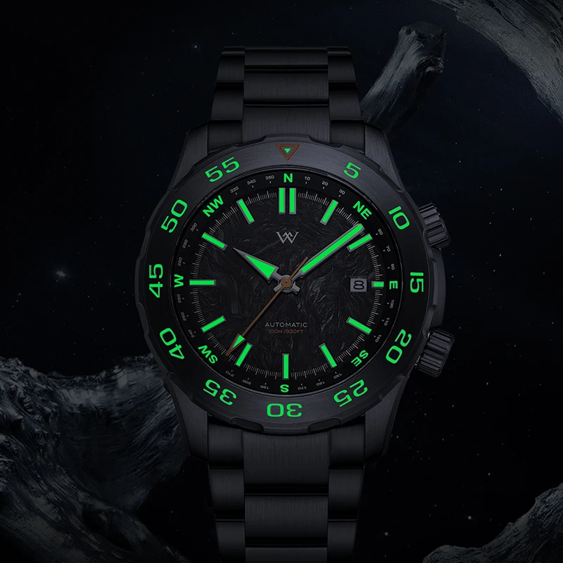 WM Watch Automatic Mechanical Watches Water Resistant Classic Casual Business Man Watch Welly Merck WM157M