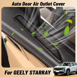For GEELY STARRAY 2024 Auto Door Air Outlet Cover Air Vent Anti-blocking Stainless Steel Protector Decoration Accessories