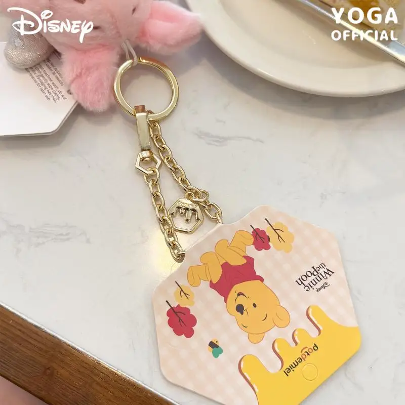 NEW Kawaii Disney Pooh Bear Piglet Eeyore Fairy Series Plush Keychain Pendant Cartoon Bag Pendant Couple Hanging Decoration Gift