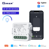 GIRIER Tuya ZigBee Dimmer Switch Module Neutral Wire Required WiFi Smart DIY Breaker Relay for DC0-10V Light Driver Works Alexa