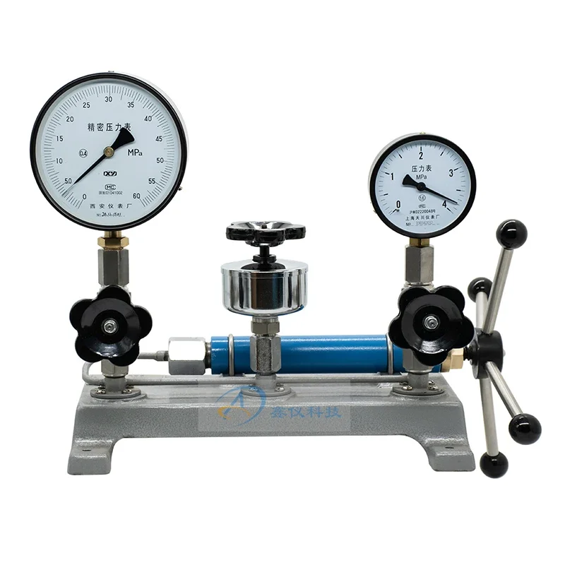 YW-6/60 Portable Hydraulic Pressure Gauge Calibrator Pump - 0.082~6Mpa/60Mpa Pressure Source