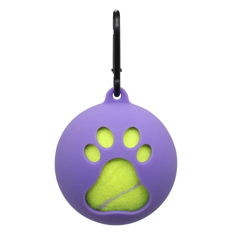 Standard Tennis Ball Holder with Carabiner Hands-Free Pet Ball Cover Holder