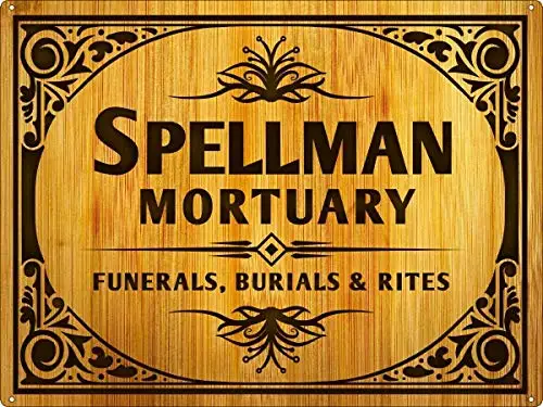 Blechschild Spellman Mortuary Metallschild Wanddekoration
