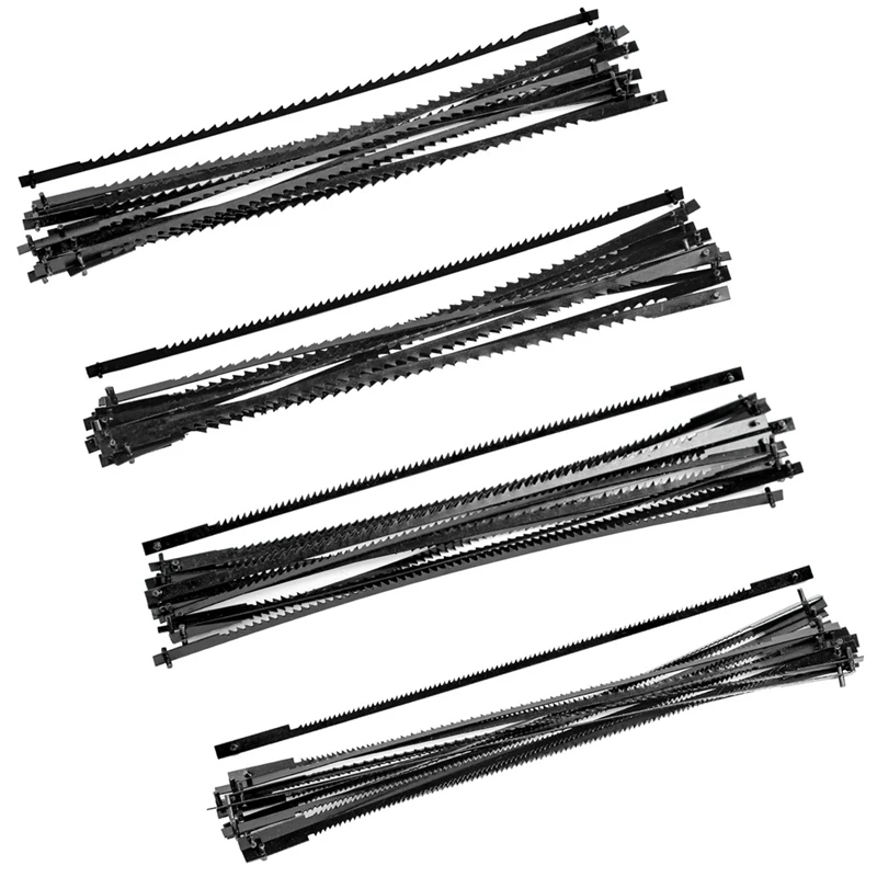 

50Pcs Scroll Saw Blades 10/15/18/24 Teeth Standard Fine Cut Saw Blades Woodworking Plastic Metal Saw Blade