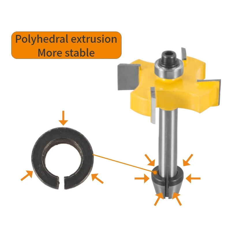 YUSUN Shaft Sleeve Router Bit Woodworking Milling Cutter For Wood Bit Face Mill Carbide Cutter End Mill