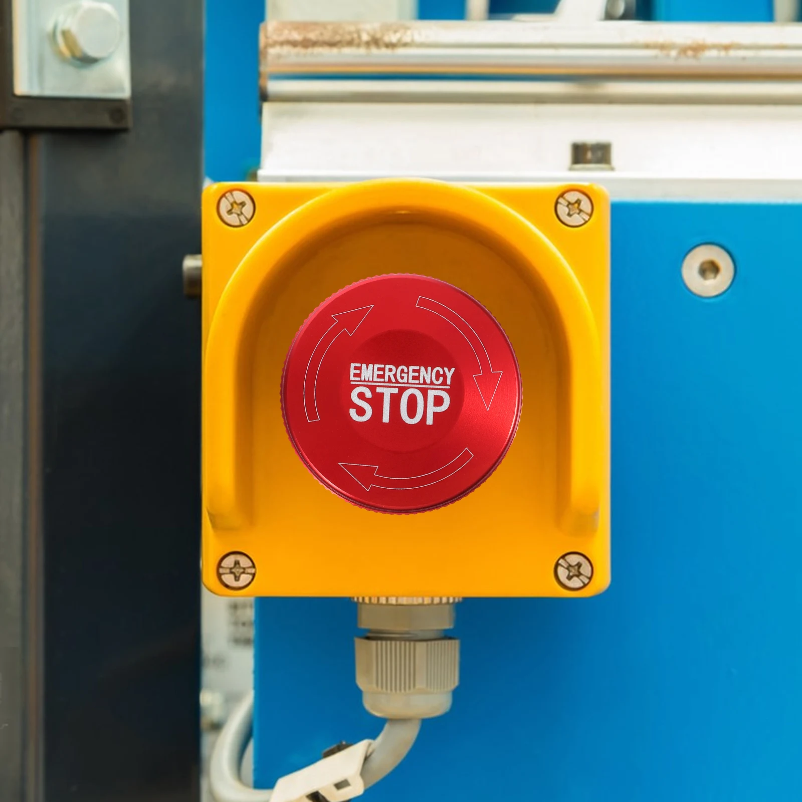 

1 set 1 Set 22Mm Stainless Steel Emergency Stop Button Switch 12-220V Industrial Safety Push Button 3Pin Connection Waterproof