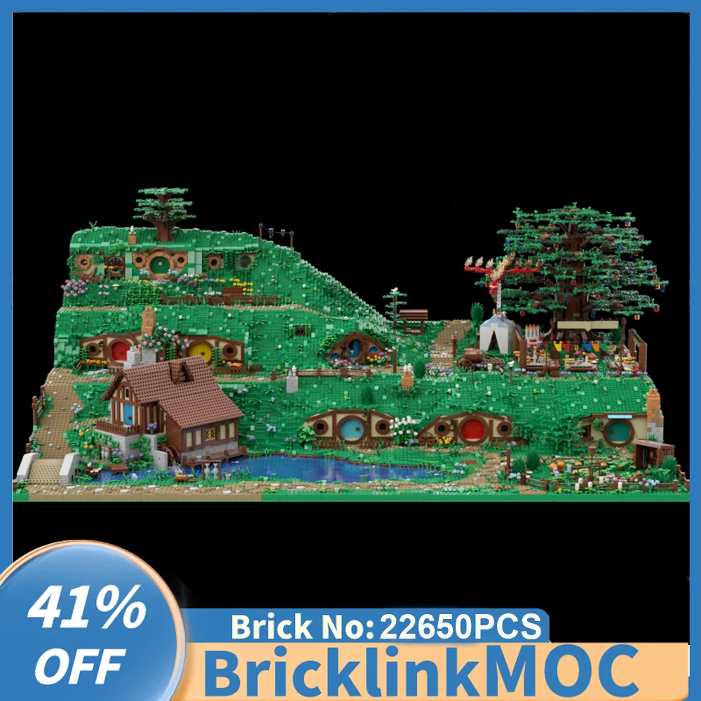 NEW 22650PCS MOC Lord of The Ringsed Movie Hobbitoning House Model DIY creative ideas Children toy Birthday Gift Building blocks