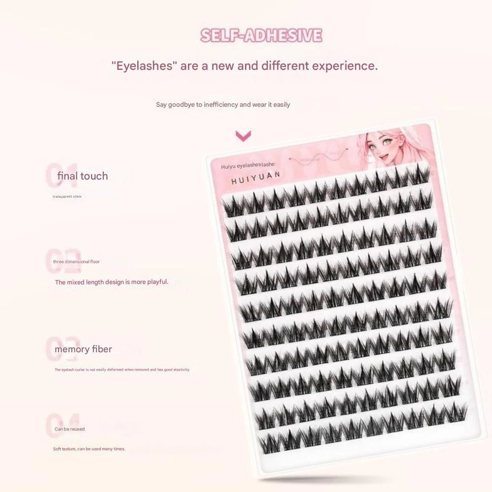 Sztuczne rzęsy wielokrotnego użytku, bez kleju, 5D Trilogy Sunflower, samoprzylepne rzęsy, makijaż DIY, małe narzędzia do makijażu Firefly