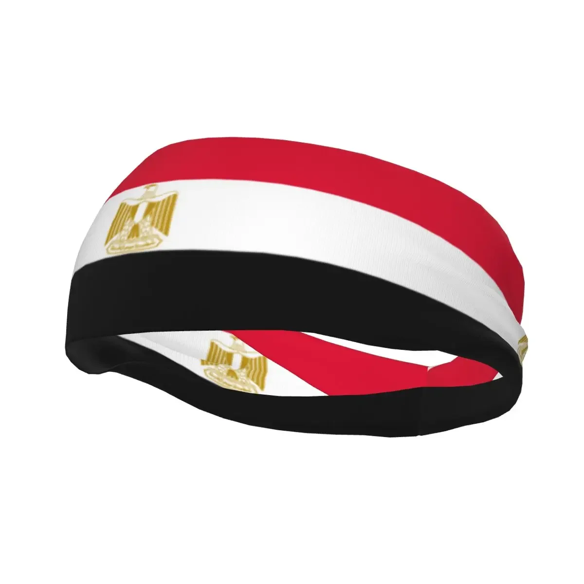 Custom Yemen Emblem Flag Sport Headbands for Women Men Stretchy Moisture Wicking Gym Sweatband