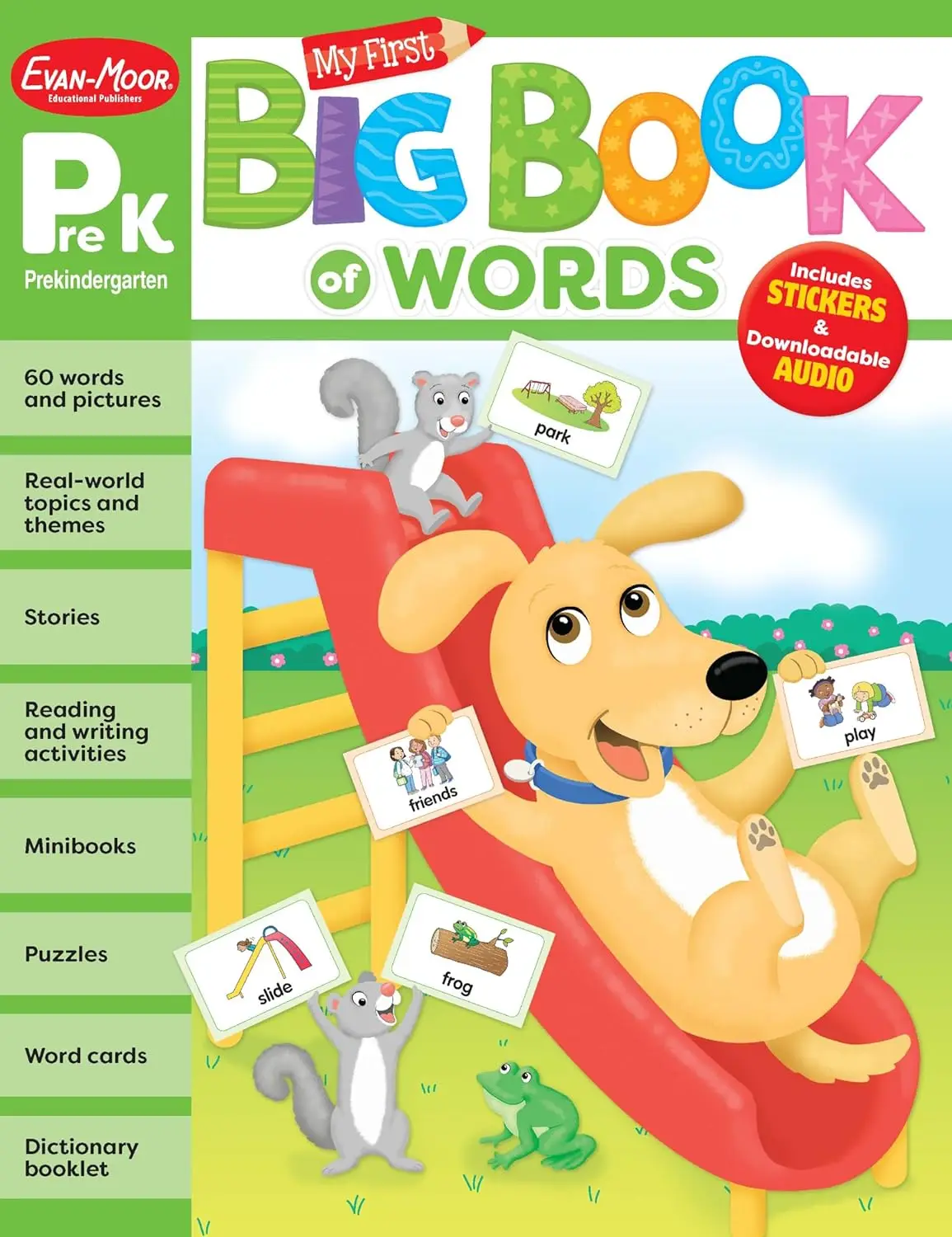 

Evan-Moor My Big Book of Words, Grade PreK Workbook,aged 2 3 4 5, English book 9781645142713