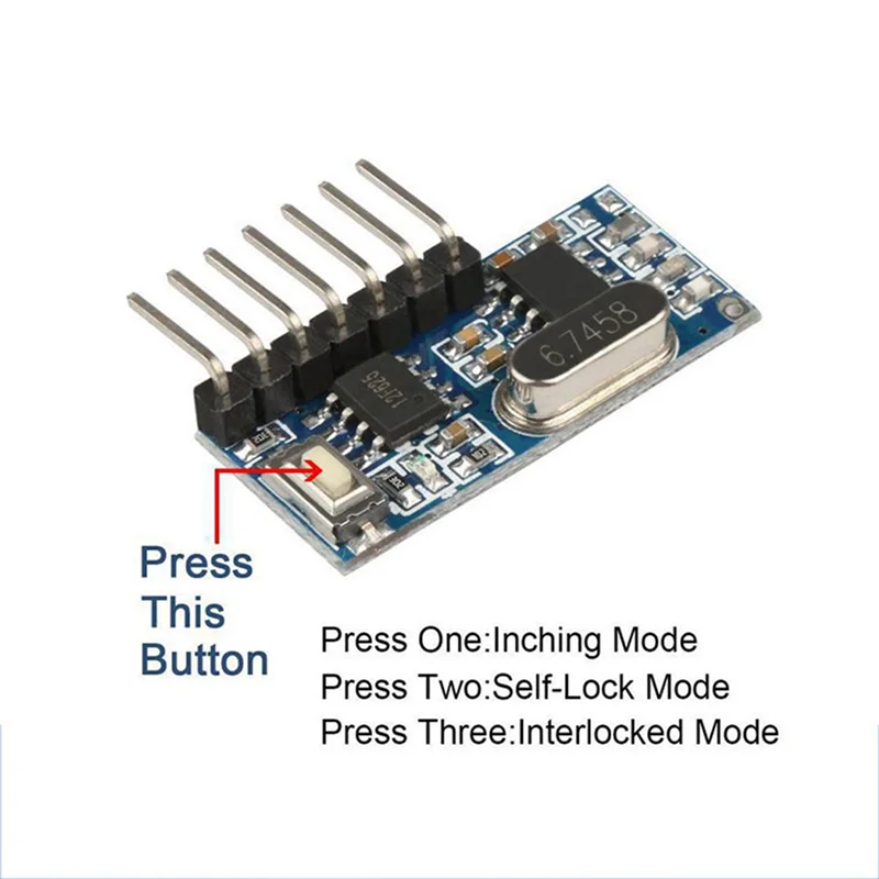 2X 433Mhz Superheterodyne Wireless Decoding Receiving Module 4 Channel Output Decoding Receiver For 433 Mhz Remote-A74Z