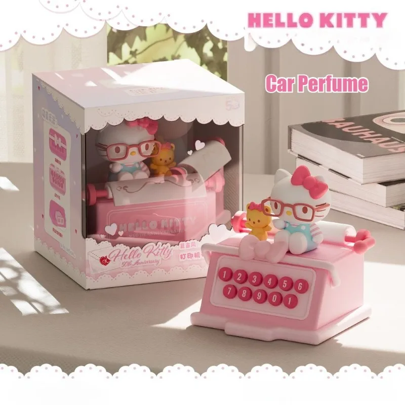 Sanrio Hello Kitty авто ароматерапевтический декор с номером телефона аниме мультфильм временный знак парковки автомобильная табличка для звонка автомобиля Kawaii подарок
