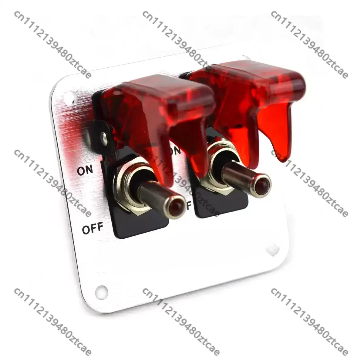 DC12V 20A Racing Combined Toggle Switch Panel With Red LED Indicator Light Auto Modification Control Accessory