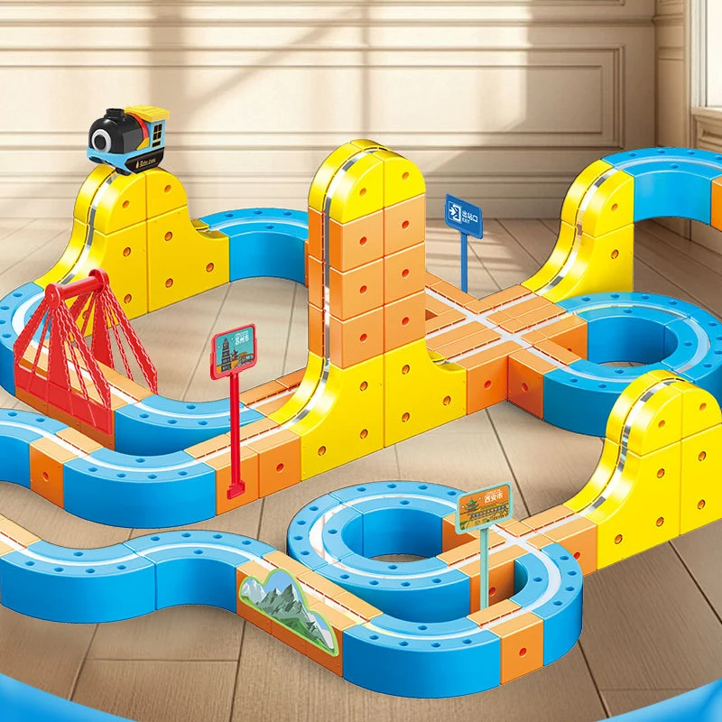 

Детский образовательный электрический магнитный высокоскоростной поезд, волшебный трековый куб для мальчиков и девочек, игрушка для магнитной сборки «сделай сам»
