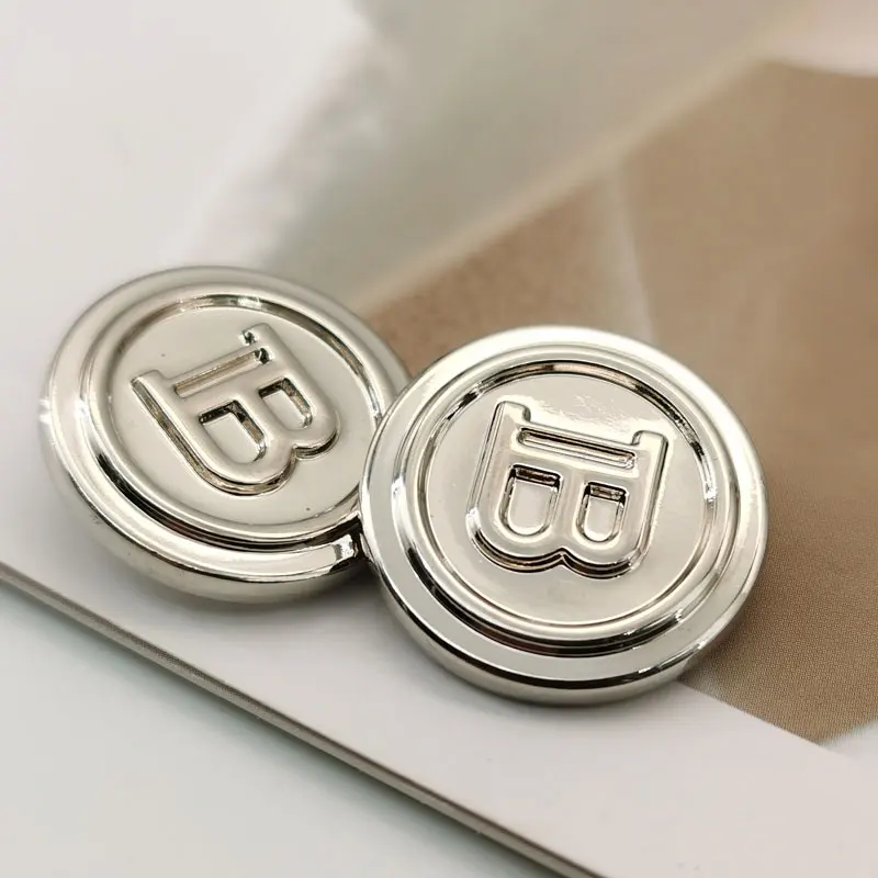 Designer-Metallknöpfe mit englischen Buchstaben B zum Handnähen für Kleidung, Mäntel, Hemden, Accessoires, 10 Stück, neue DIY-Bastelmaterialien – Detail 4