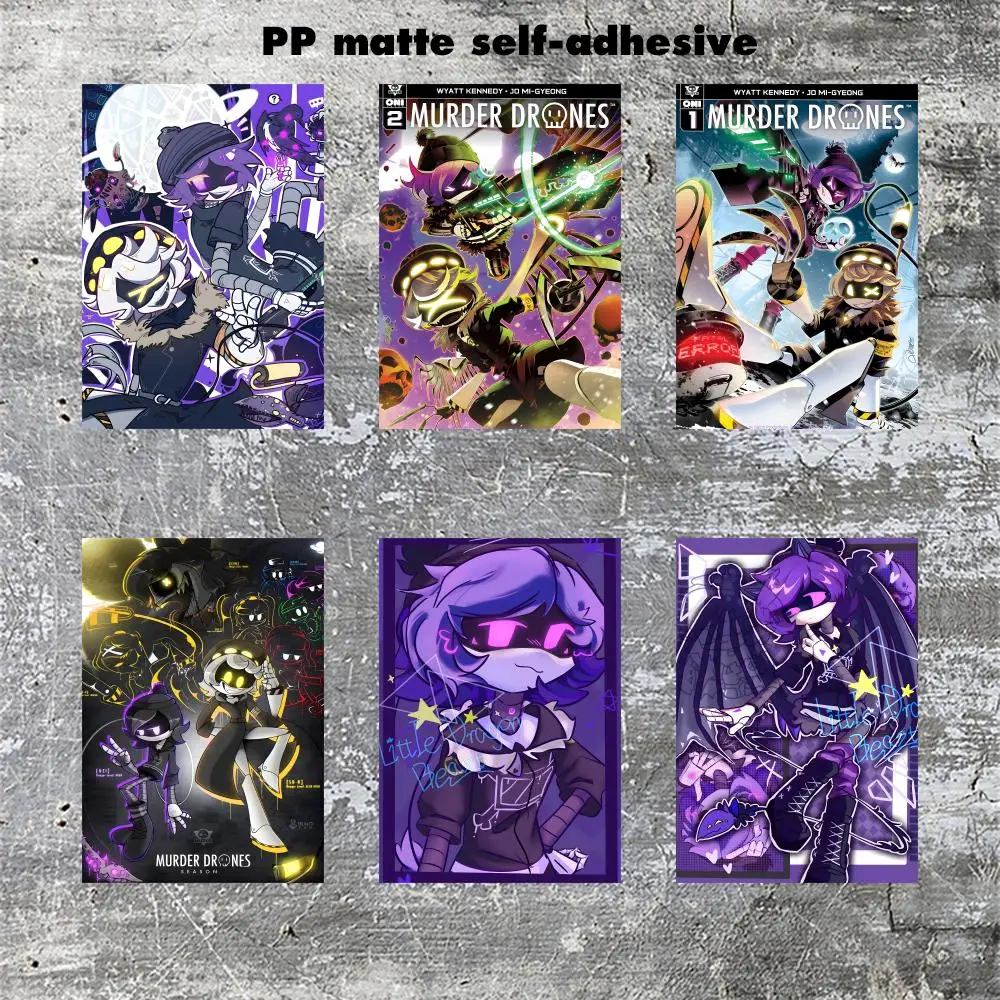 M-Murder Drones Anime Poster Frameless poster pp Matte adhesive paper for Living room hallway bedroom