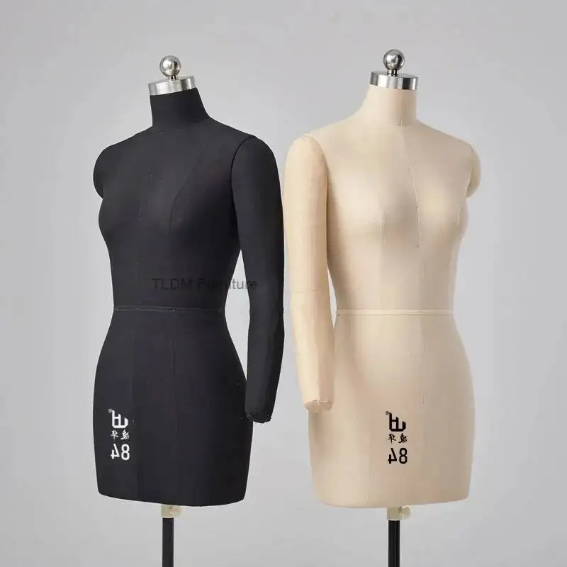 

Professional Can Be Pinned Female Bust Mannequins for Clothing Design Sewing with Stand Metal Base Modeling FYMQ