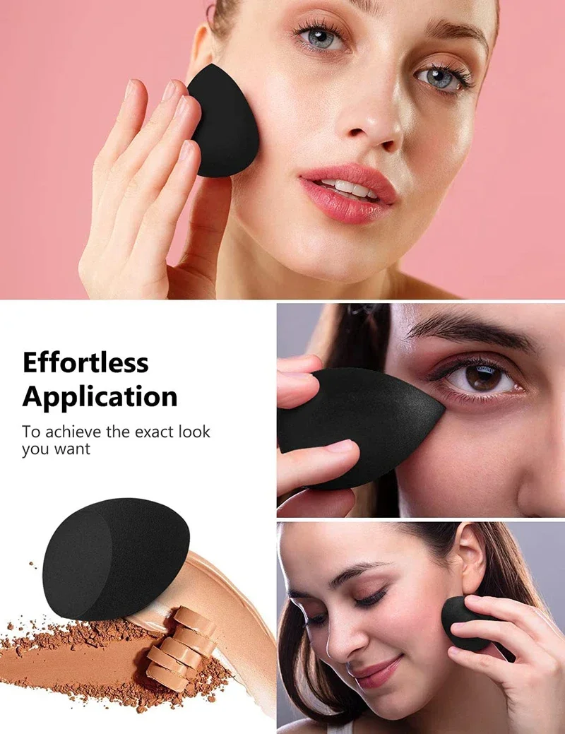 10/12Pcs Makeup Sponge Blender Beauty Egg Foundation Sponges Liquid Cream Cosmetic Puff Women Make Up Accessories Beauty Tools