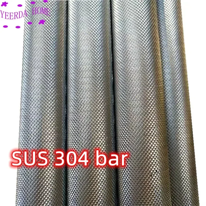 Stainless steel Knurled bar rod SUS 304 Chequered stick Indentation grid metal bar CNC DIY