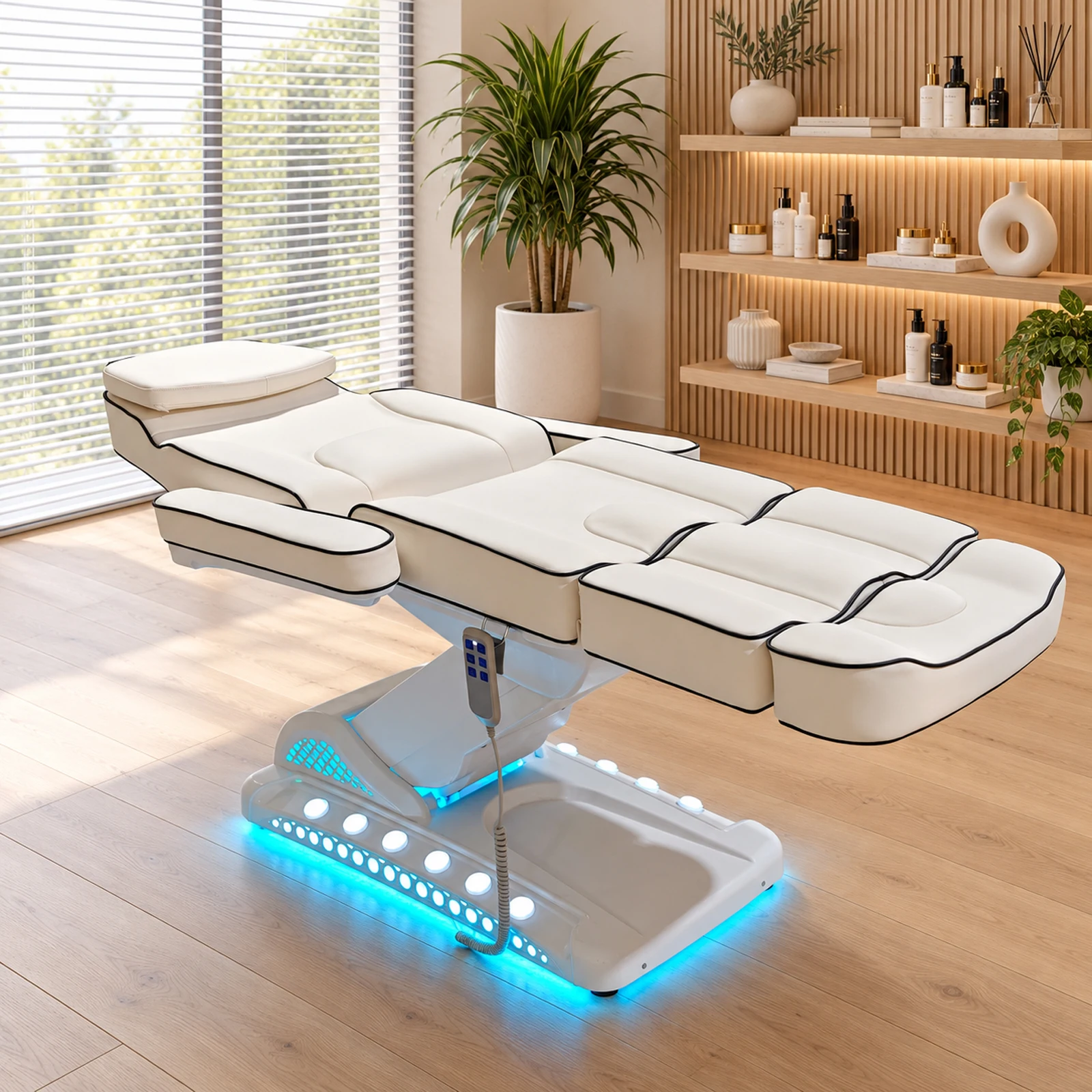 2026 Adjustable Electric Beauty Bed Salon Chair Customizable Eyelash Spa Furniture OEM Production Direct Sales from Factory