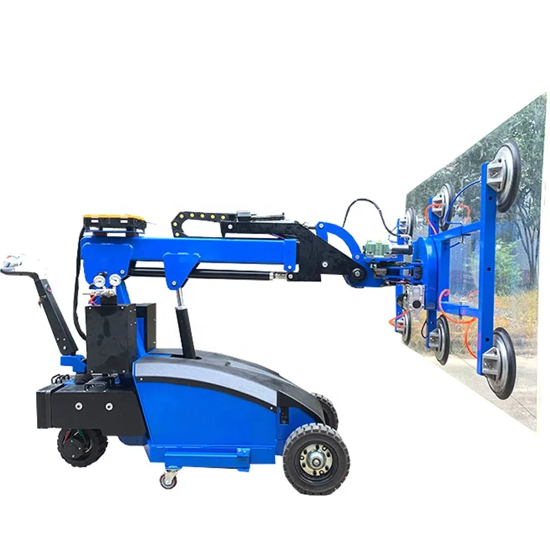 Customized 600kg 800kg Electric Robotic Vacuum Glass Lifter Granite Suction Cup Lifter for Installing Marble Slab