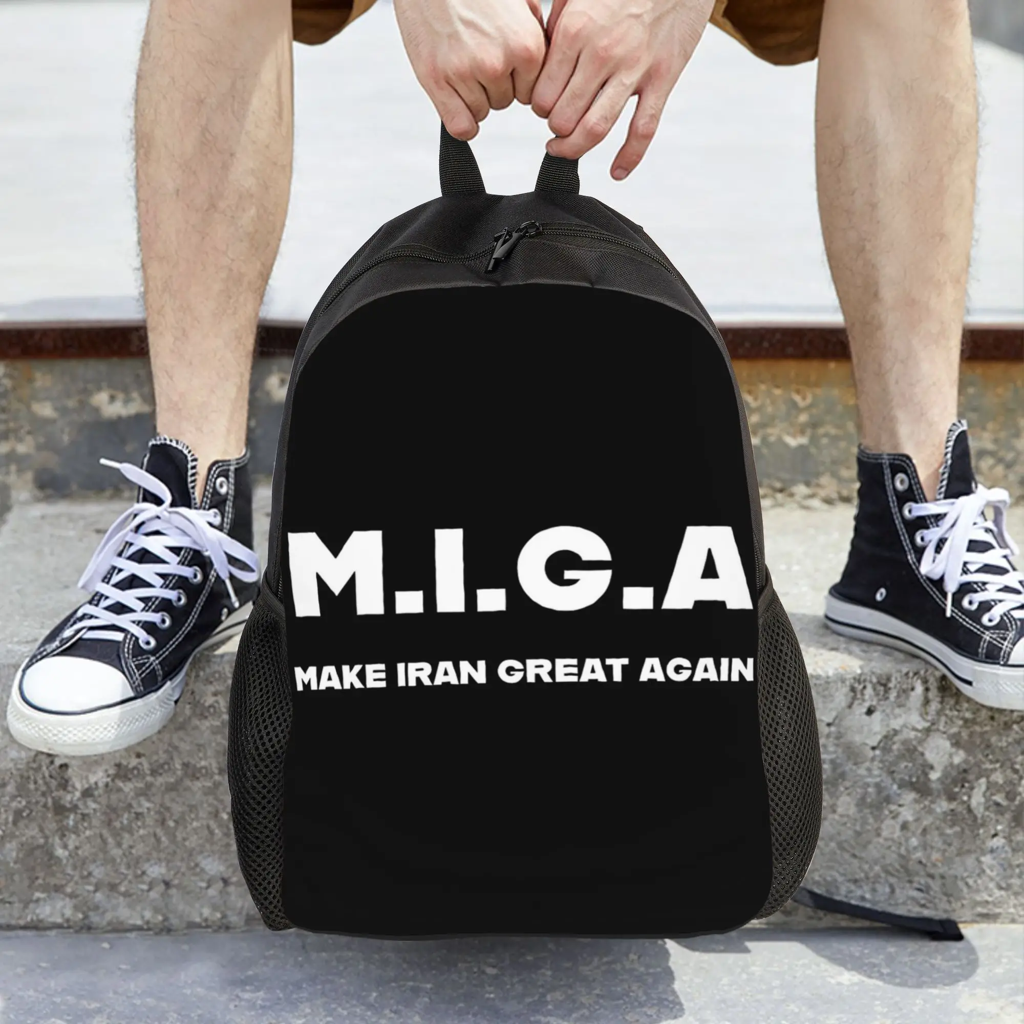 

Make Iran Great Again MIGA Backpack for Kids Girls Boys Lightweight Backpacks Bag for Toddlers Daycare