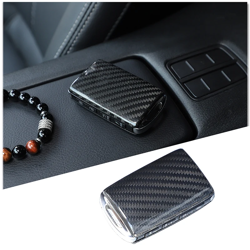 

Real Carbon Fiber Car Key Case Keys Full Cover Protection Shell Bag for Mazda MX-5 2016-2023 Car Accessories