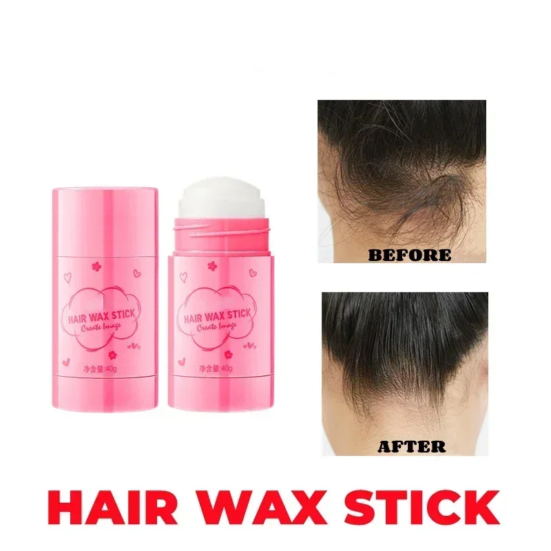 Solid Styling Hair Wax Stick Crushed Hair Finishing Balm Long Styling Hair Finishing Stick Styling Balm Wholesale Makeup