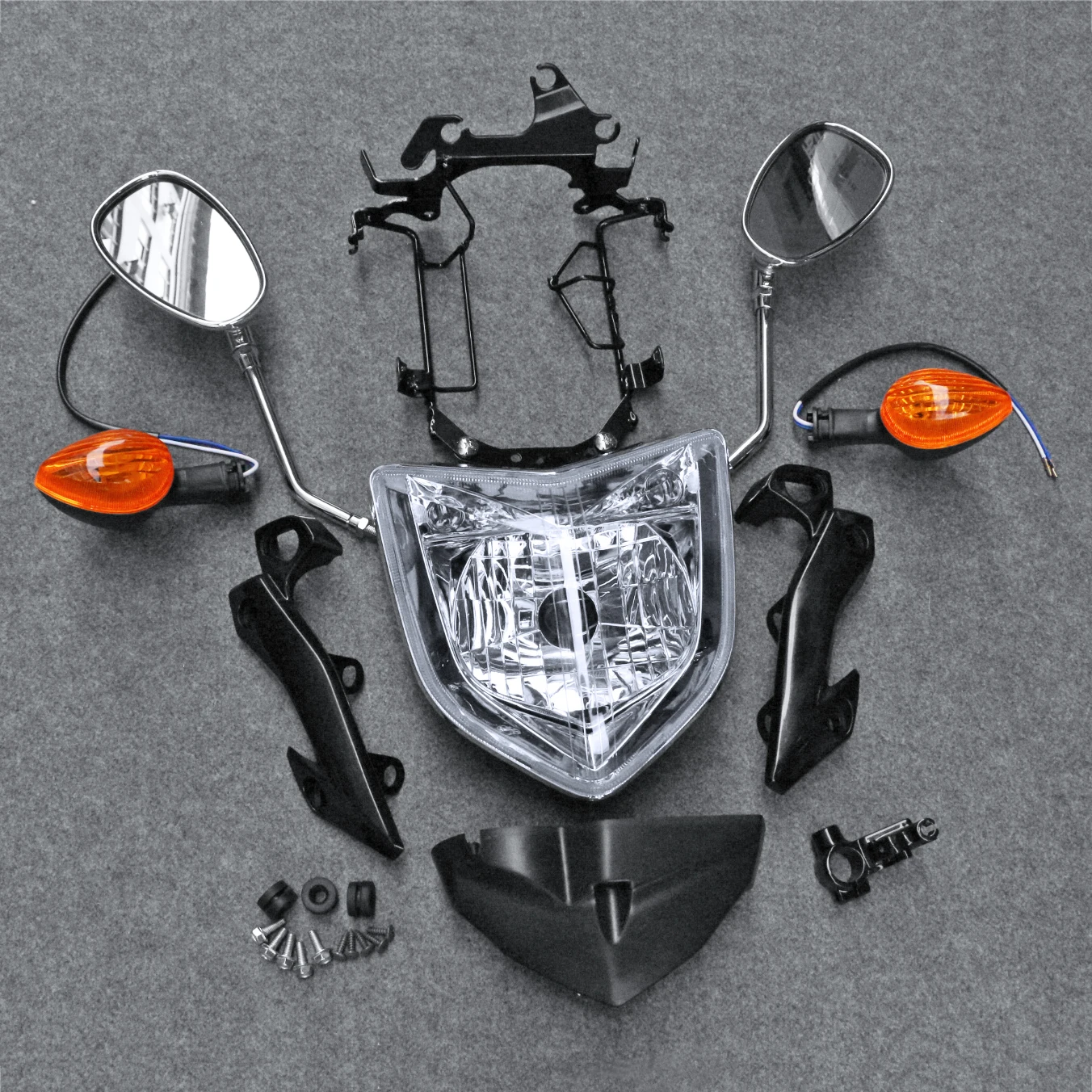 For YAMAHA 2006 - 2015 FZ1N FZ1 Motorcycle Headlight Set Head Light Assembly Mirror Turn Signal 2007 2008 2009 2010 2011 2012