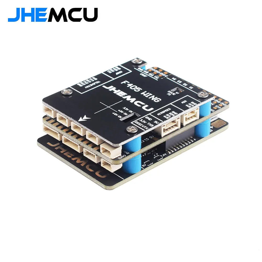 JHEMCU F405 Wing INAV FC ICM-42688P Baro OSD MicroSD Blackbox 5V 8A BEC 10PWM 6UART für FPV Starrflügler Flugflügel – Detail 5