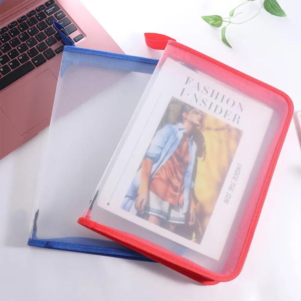 

Student Stationery Textbook Storage Bags Zipper Pocket Paper Organizer Zipper Storage Bag File Bag Folders Test Paper Folder
