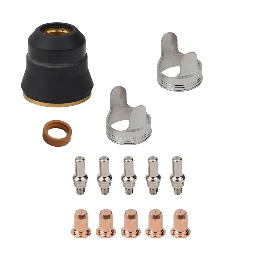 

14pcs Plasma Cutting Torch Set for IPT40 Plasma Cutter with Electrode Tips and Nozzles for Efficient Cutting Performance