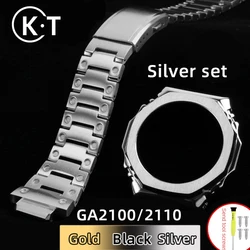 Mod Kit GEN1 GA2100 Stainless Steel Bracelet Ga-2100 watchband Silver Metal Watch Case GA2110 Refit Accessories For Casioak mod