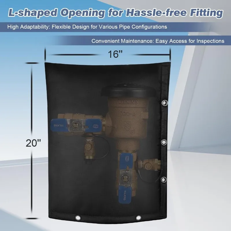 

B-Est Protection For Irrigation Pipe& Sprinkler Valve Cover Backflow Prevention 17" W X 21" H, Winter Freeze& Weather Resistant