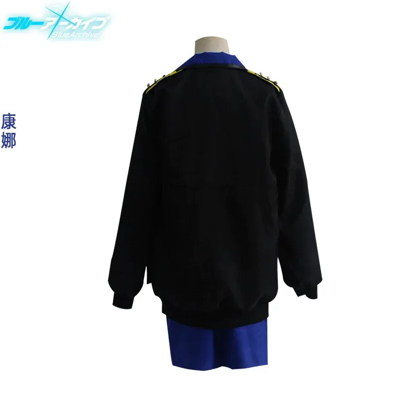 Juego The Animation Blue Archive Ogata Kanna disfraz de Cosplay Anime uniforme de policía abrigo falda peluca mujer adulta Sexy trajes de Halloween