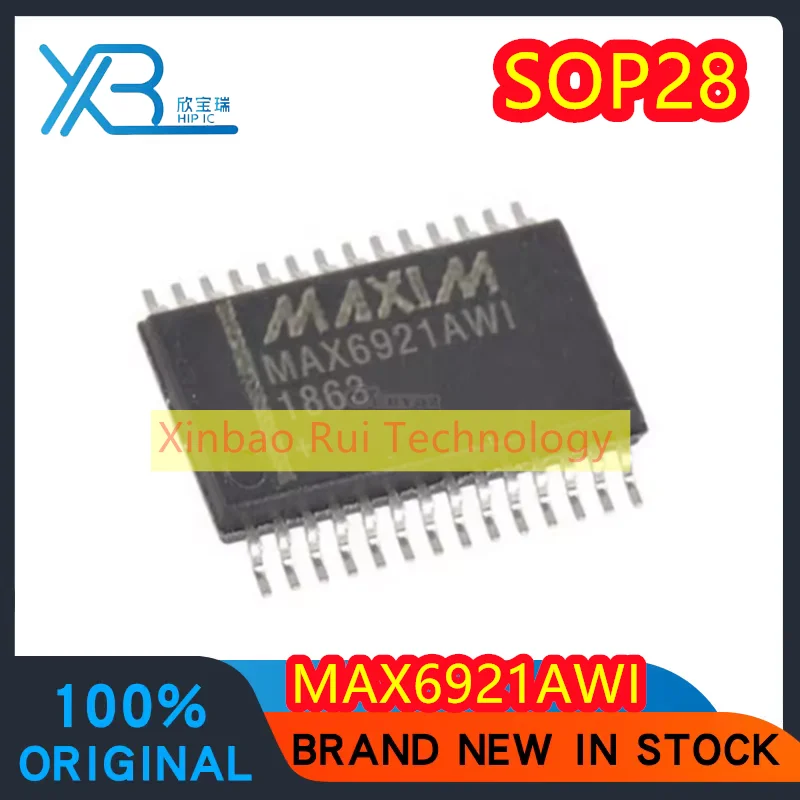 (1/5pieces) MAX6921AWI MAX6921 SOP28 SMD serial interface VFD tube driver chip 100% brand new and original