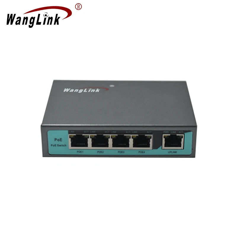 Wanglink TOP Quality 100base 5 Ports POE 12/24/48V Good Ethernet Switch