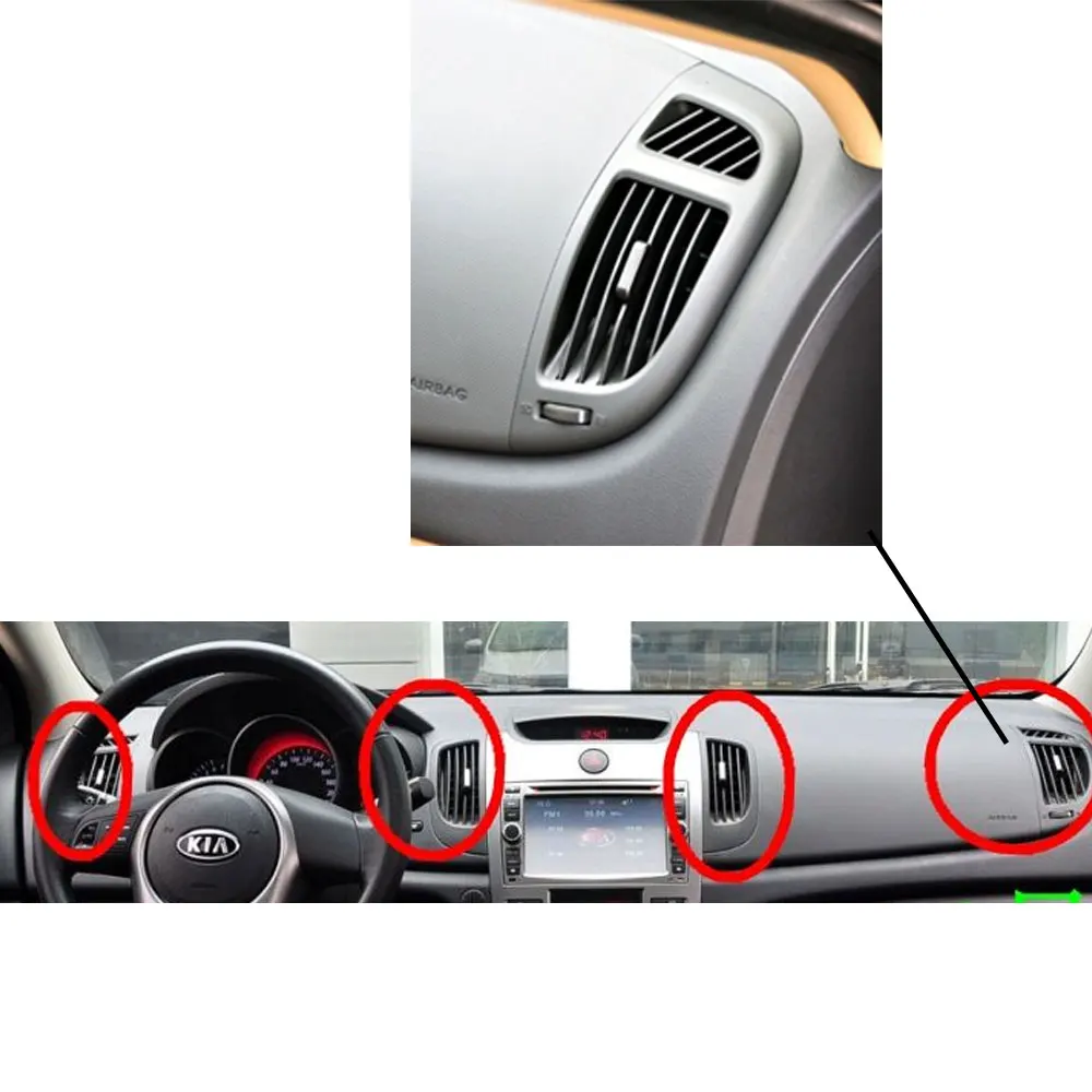 フロント列,エアコン,クロームプレートを備えた風左/右空調は,起亜向けに特別に設計されています