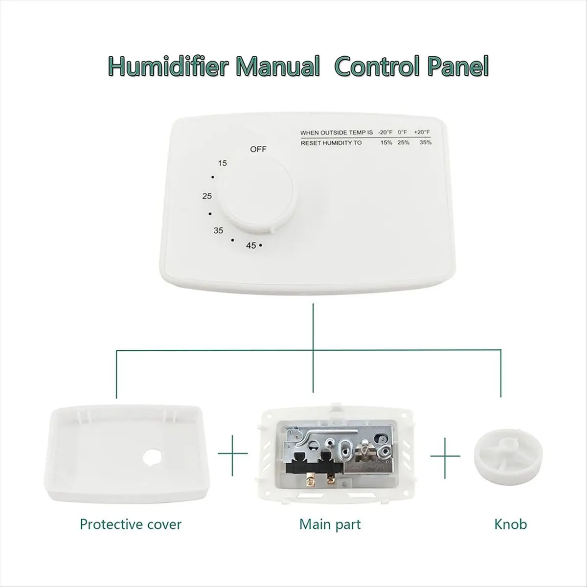 A04V 4655 مفتاح التحكم الرقمي في الرطوبة لقناة المنزل بأكمله أو مرطب مثبت على الحائط للتحكم في الرطوبة 110 فولت #4