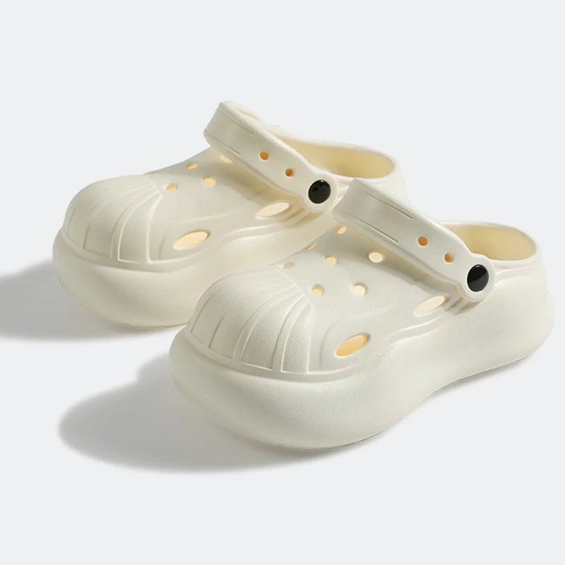 

Comfort Platform Wedge Heel Waterproof Clogs Women Summer 2026 Height Increase Outdoor Slippers Woman's Non Slip Beach Slippers