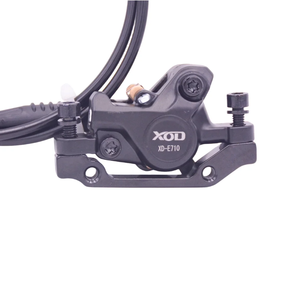 XOD XD-E710 Electric Cut Off Power Brake SM/2PIN Plug Folding Bike MTB Hydraulic Disc Brake 2.3MM Rotor Brake Caliper Left side